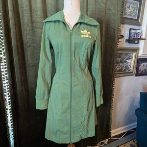 Adidas Dress, Designer Sample Green, Zip Up, Size 38
